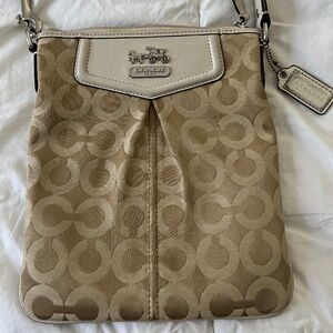 Coach Off-White Signature Op Art Madison Swingpack Crossbody Bag